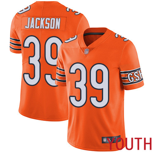 Chicago Bears Limited Orange Youth Eddie Jackson Alternate Jersey NFL Football 39 Vapor Untouchable